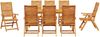 vidaXL Garten Essgruppe 9 pcs Braun Massivholz Akazie 3375635 Bild 4