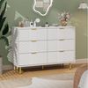 GarveeMore Kommode mit 4/ 5 / 6 Schubladen Sideboard Komodenschrank Schubladenschrank Bild 4
