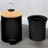 KESPER® Kosmetikeimer Mülleimer Bambus, FSC® zertifiziert, 3l, inkl. Inneneimer, Deckel mit Soft-Close Bild 3