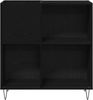 vidaXL Schallplattenschrank Schwarz Eichen-Optik 85 x 38 x 89 cm 862913 Bild 5