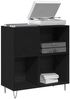 vidaXL Schallplattenschrank Schwarz Eichen-Optik 85 x 38 x 89 cm 862913 Bild 3