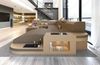 Wohnlandschaft Wave XXL in Stoff - Mikrofaserstoff - taupe-sandbeige - Links Bild 2