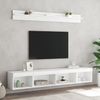 vidaXL 5-tlg. Wohnwand mit LED-Beleuchtung Weiß Holzwerkstoff 3216682 Bild 4