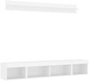 vidaXL 5-tlg. Wohnwand mit LED-Beleuchtung Weiß Holzwerkstoff 3216682 Bild 3