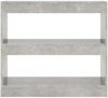 vidaXL Bücherregal/Raumteiler Betongrau 80x30x72 cm 811695 Bild 3