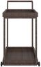 vidaXL Barwagen Braun 100x45x83 cm Poly Rattan 316665 Bild 4