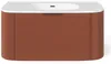 Vente-unique - LOMERI Waschbeckenmöbel Holz, Platte Rot - B 50 cm x H 45 cm x L 99 cm Bild 2
