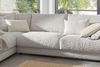 KAWOLA Sofa MADELINE Ecksofa Cord hellgrau Recamiere links 86 x 224 x 325 cm Bild 5