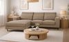 Sofa Valero in braun-beige Cord L-Form 276 cm Bild 2