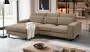 Sofa Valero in braun-beige Cord L-Form 276 cm Bild 5
