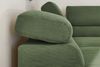 KAWOLA Sofa DELIA Ecksofa Feincord olivgrün mit motorischem Sitzvorzug Recamiere links 74 x 219 x 276 cm Bild 4