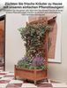 GarveeMore Blumenkasten 2 Stk Erhöhtes hochbeet mit Abflusslöchern und feststellbaren Rollen, Pflanzkasten aus Holz mit Rankgitter,75 x 66 x 156 cm für Garten,Balkon Bild 4