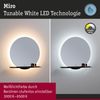 Paulmann 71091 LED Leuchtspiegel Miro IP44 Tunable White Schwarz 50cm 3000K Bild 4