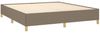 vidaXL Bettgestell ohne Matratze Taupe 160x200 cm Stoff 347177 Bild 4
