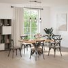 vidaXL Esstischbein in Spinnenform Naturstahl 85x85x(72-73) cm Stahl 4013123 Bild 2