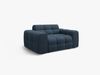 Micadoni Sofa Kendal 2-Sitzer Strukturierter Stoff Marineblau Bild 2