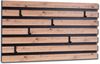 Garderobenpaneel >Tip 1< 6 Haken, 3D Artisaneiche Dekor, Metall schwarz - 80x40 (LxH) Bild 2