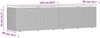 vidaXL Gartentruhe Schwarz 220x50x54 cm Poly Rattan Akazienholz 365958 Bild 3