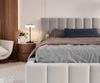 FDM Polsterbett Stauraumbett Bettgestell 90x200, 120x200, 140x200, 160x200, 180x200cm (MADE IN EU - mit hochwertigem Velours Bezug, Bettrahmen, Bett, Optional mit Matratze bestellbar, mit großen gepolsterten Kopfteil, mit Bettkasten zum aufklappen), Me... Bild 3