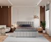 FDM Polsterbett Stauraumbett Bettgestell 90x200, 120x200, 140x200, 160x200, 180x200cm (MADE IN EU - mit hochwertigem Velours Bezug, Bettrahmen, Bett, Optional mit Matratze bestellbar, mit großen gepolsterten Kopfteil, mit Bettkasten zum aufklappen), Me... Bild 5