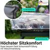NYVI Hochlehnerauflage Hochlehner Auflagen 2er Set Barcelona - Gartenstuhlauflagen 118x50cm, (2 St), Stuhlauflage, Sitzauflage mit Halteband, UV-fest Bild 4