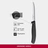 VICTORINOX Tomatenmesser Swiss Classic Wellenschliff schwarz 109756 Bild 3