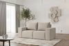 Sofaset Designersofa ESTELLE 3-2-1 in Stoff Opera Velvet Pearl Bild 4