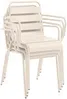 Vente-unique - MIRMANDE Garden dining set Metall Beige - B 59 cm x H 79 cm x L 56 cm Bild 4