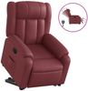 vidaXL Relaxsessel mit Aufstehhilfe Elektrisch Weinrot Kunstleder 3205282 Bild 2