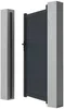 Vente-unique - NAZARIO Side gate Metall Grau - B 4,6 cm x H 176 cm x L 100 cm Bild 4