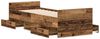 Einzelbettgestell Design für Erwachsene ohne Matratze Altholz-Optik 90x200cm Holzwerkstoff d3953e Bild 5