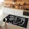 Vimoda Teppich Küchenteppich, Trendiger Kaffee Teppich in Schwarz, Grau & Braun, Rechteckig, Höhe: 5 mm, Küchenteppiche, Cappuccino, Kaffee, Tasse, Esszimmer, Küche Bild 3