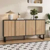 Sideboard, Mehrzweckschrank mit Türen, Wohnzimmerschrank, Aufbewahrungsschrank, Küchenbuffet, Küchenschrank Bild 3