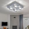 2x LED Deckenleuchte, 4 flammig, Glas, klar, satiniert, L 26cm Bild 3
