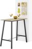 Bartisch >Kent< in Eiche, schwarz, Massivholz, Metall - 120x104x60cm (BxHxT) Bild 3