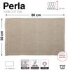 Spirella Badteppich Badematte Perla Duschvorleger | rutschhemmend | geeignet für Fußbodenheizung | 50x80 cm | Beige Bild 3