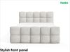 MEBLINI Boxspringbett VALENTO 200x200 cm mit Bettkasten – H3/Grün Boucle Polsterbett - Doppelbett mit Topper & Bonellfederkern-Matratze Bild 5
