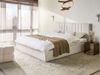 Bett mit Stauraum Stoff TARASCON 180 x 200 cm Hellbeige Bild 3