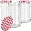 VBS Einmachglas Schraubgläser mit Deckel, Glas, (3-tlg), 12 cm x 7 cm x 7 cm Bild 1