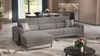 Sofanella Ecksofa MILO Eckcouch Wohnlandschaft Stoffsofa in Dunkelbraun Bild 3