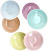 MamboCat Pastateller 6er Set Spaghettiteller Pastello buntes Steingut Pasta Salate Bowl Bild 2