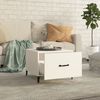 vidaXL Couchtisch mit Metallbeinen Weiß 50x50x40 cm 812726 Bild 3