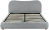 Vente-unique - VANARI Bett Stoff Grau - B 215 cm x H 95 cm x L 141 cm Bild 5