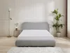 Vente-unique - VANARI Bett Stoff Grau - B 215 cm x H 95 cm x L 141 cm Bild 3