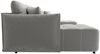 Wohnlandschaft Schlafsofa Sofa TREVISO Stoff Monolith Hellgrau Bild 3