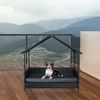 Relaxdays Hundeliege mit Dach Bild 3