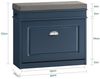 SoBuy FSR82-K-B Schuhbank, MDF, Lackiert, Dunkelblau, 61 x 51 x 24 cm Bild 3