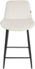 Set mit 2 Barstühlen DUBROVNIK Samtstoff Helles Beige Bild 5