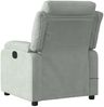 vidaXL Massage-Relaxsessel, hellgrauer Samt 3206172 Bild 4