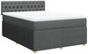 vidaXL Boxspringbett mit Matratze Dunkelgrau 140x190 cm Stoff 3287459 Bild 2